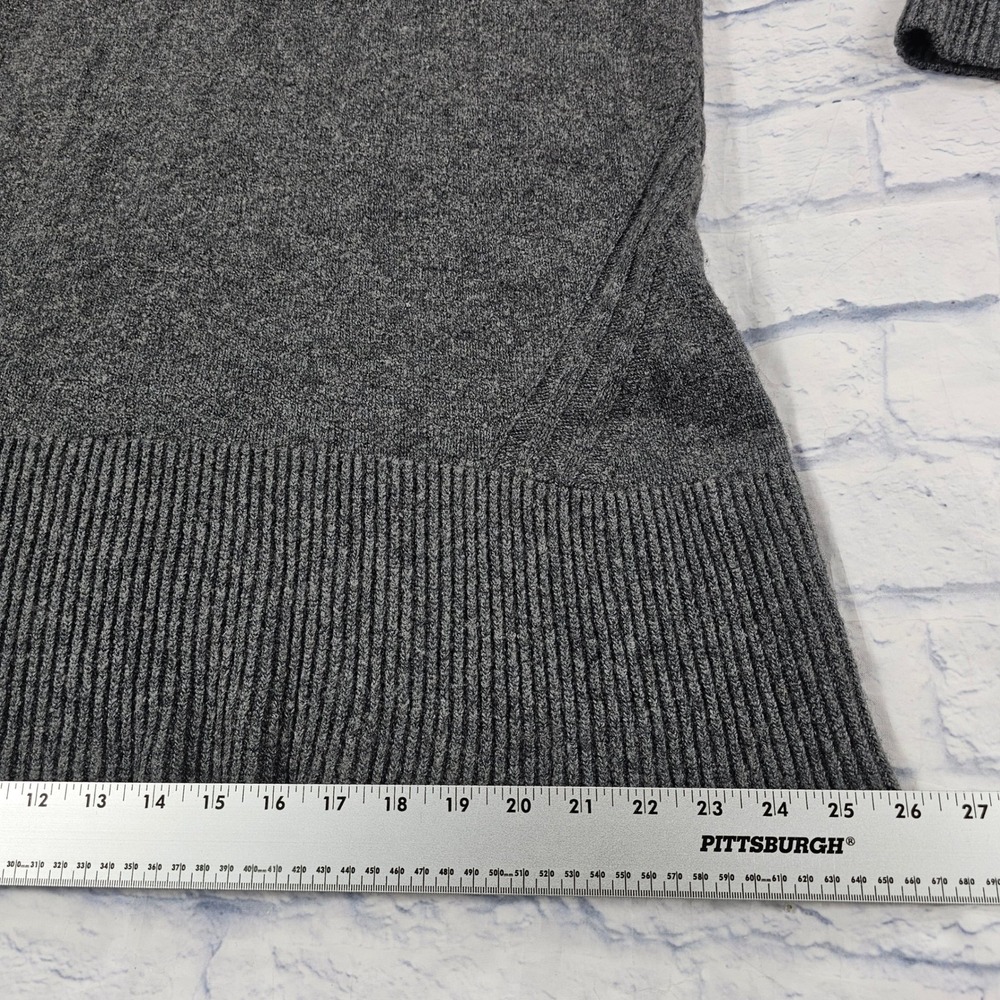 Anthropologie Sweater Dress Womens XL Charcoal Cowl Neck Wool Alpaca Cashmere - Picture 3 of 11
